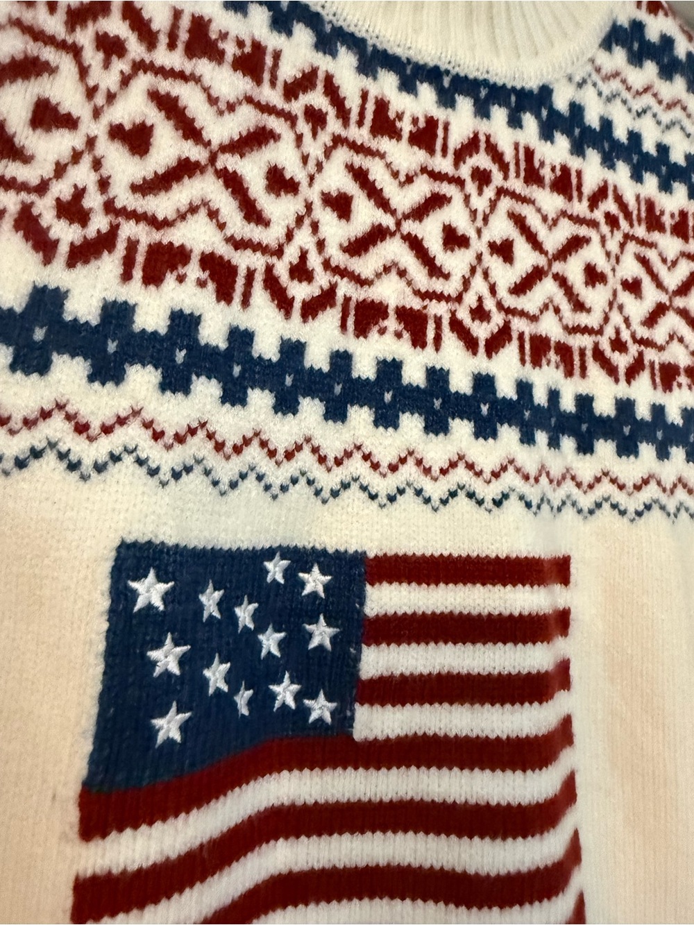 Tuckernuck Americana Flag Christie Turtleneck Sweater - Picture 10 of 10